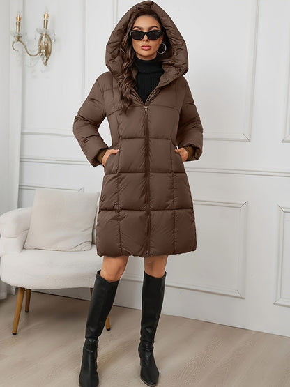 Dortya | Hooded Longline Puffer Coat