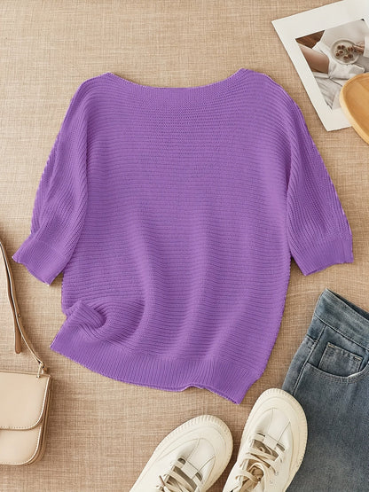 Milia | Relaxed Open-Knit Crewneck Sweater