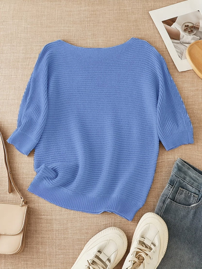 Milia | Relaxed Open-Knit Crewneck Sweater