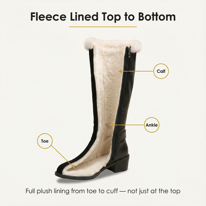 Selis | Fleece-Lined Knee-High Boots