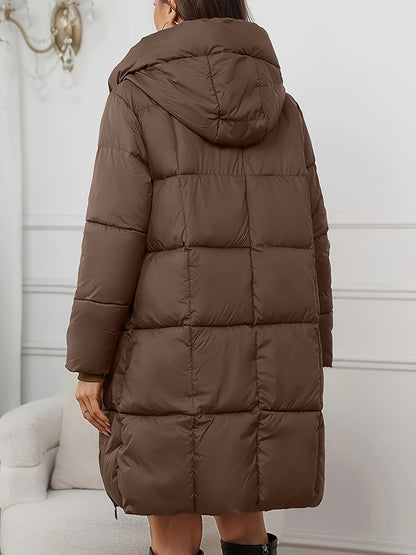 Dortya | Hooded Longline Puffer Coat