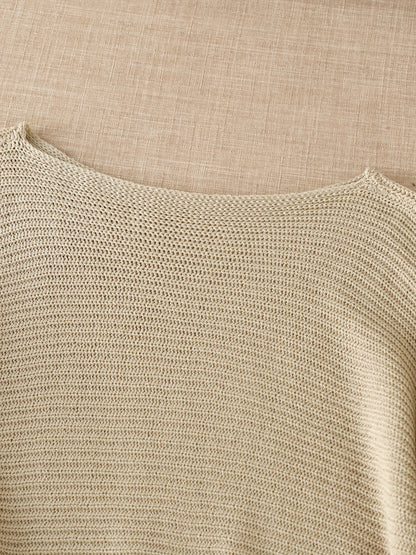 Milia | Relaxed Open-Knit Crewneck Sweater