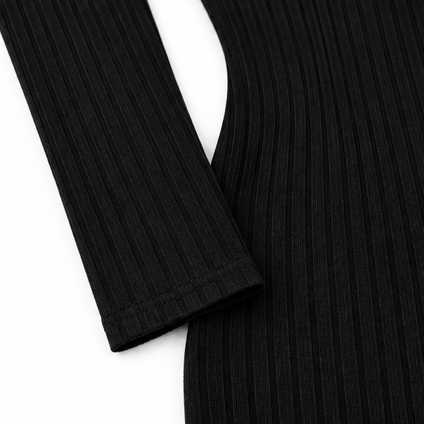 Karlia | Ribbed V-Neck Sweater Dress