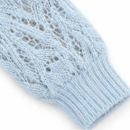 Nolia | Openwork Knit Button Cardigan