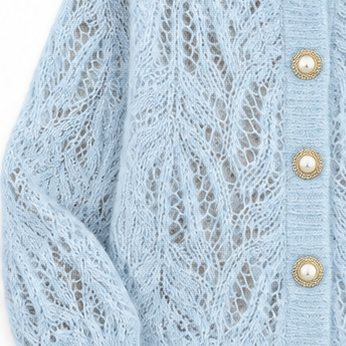 Nolia | Openwork Knit Button Cardigan