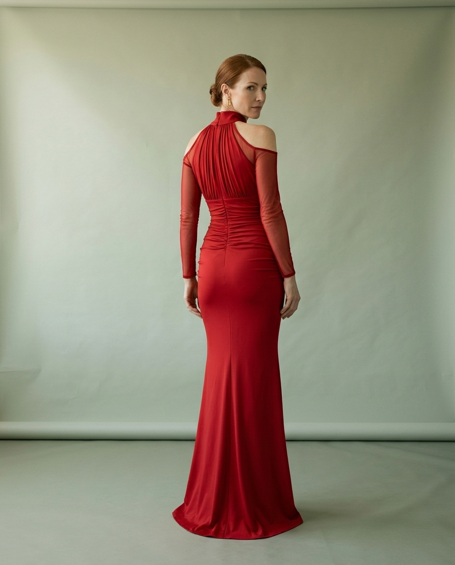 Zanea | Cold-Shoulder Mermaid Gown