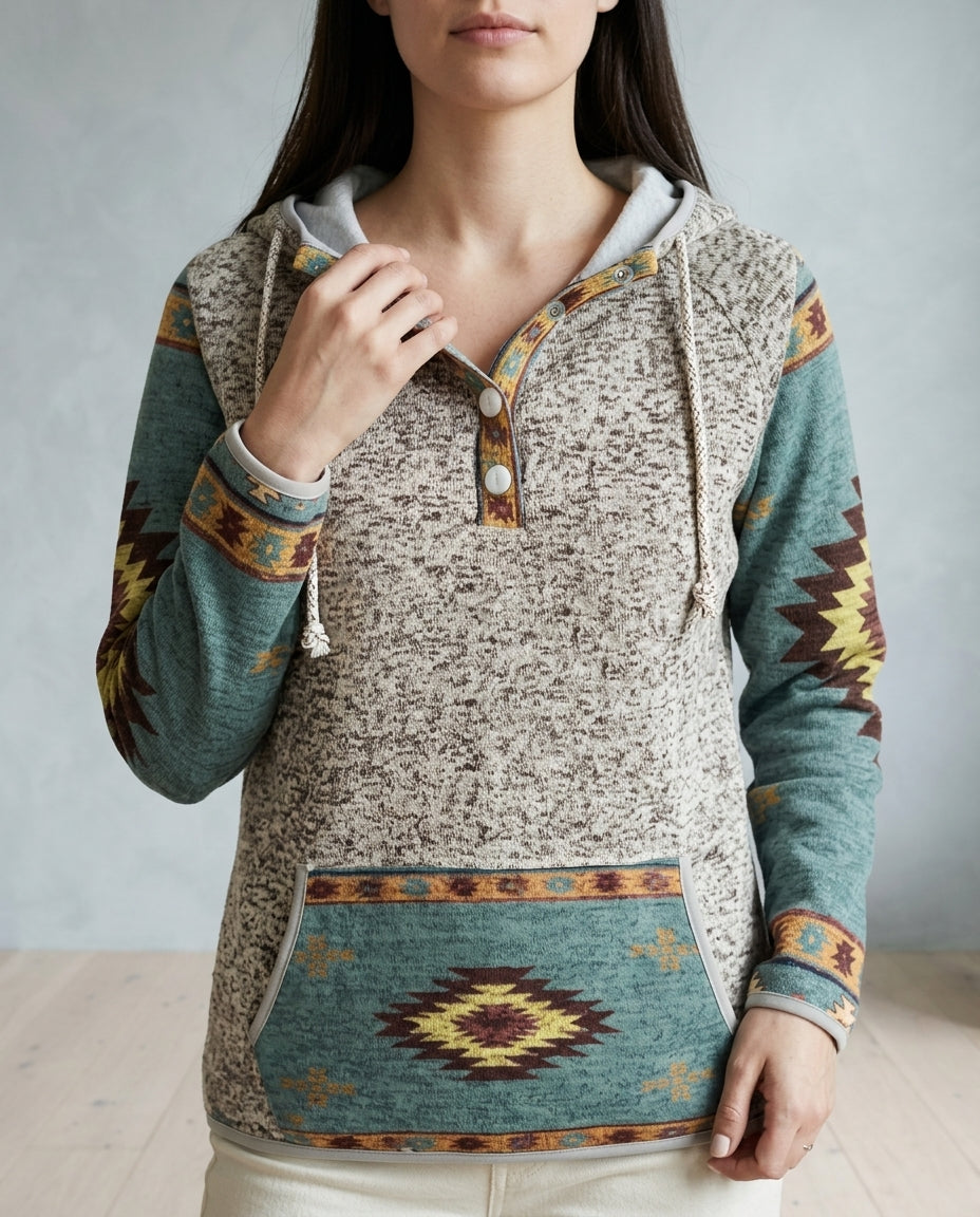Idina | Western Hooded Sweatshirt