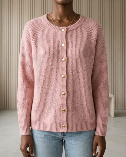 Emara | Textured Button Cardigan
