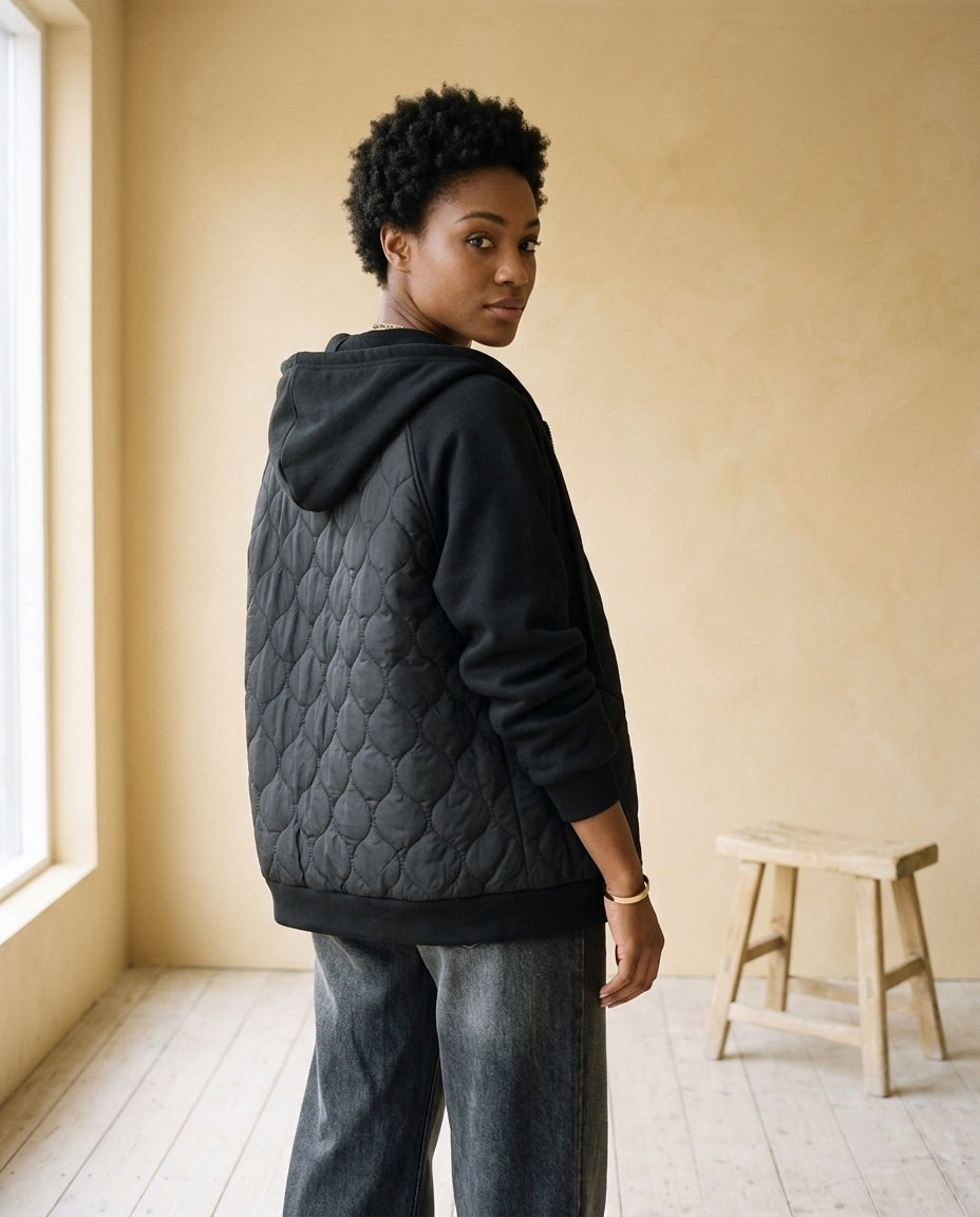 Aris | Quilted Hooded Jacket