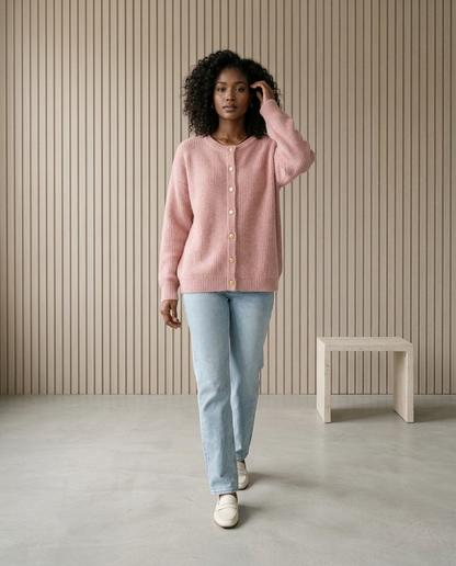 Emara | Textured Button Cardigan