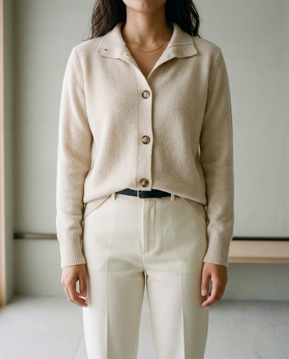 Gretya | Collared Button Cardigan