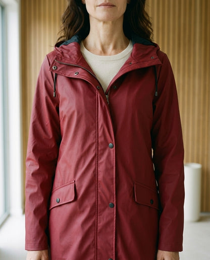 Lilya | Hooded Longline Raincoat