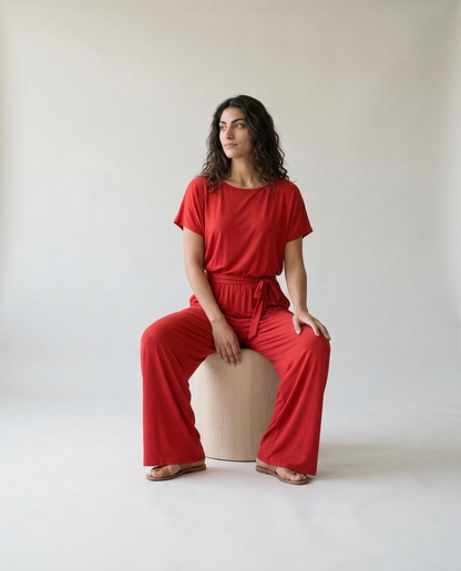 Brina | Relaxed Tie-Waist Jumpsuit