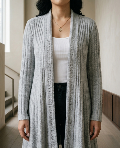 Ximenea | Ribbed Open-Front Cardigan