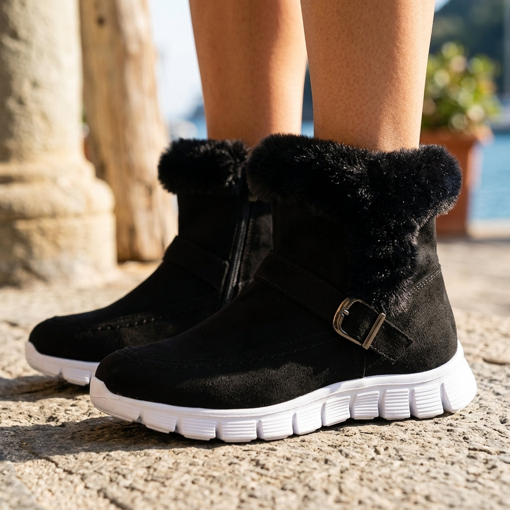 Ritis | Plush Cuff Ankle Boots