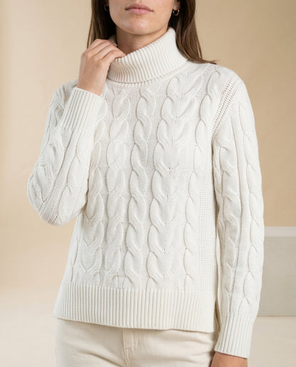 Halise | Cable Knit Turtleneck Sweater