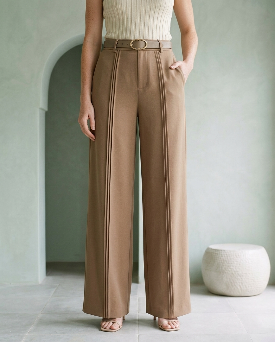 Emiel | Pleated Wide-Leg Trousers