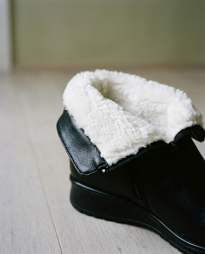 Arnlyn | Plush-Lined Buckle Ankle Boots