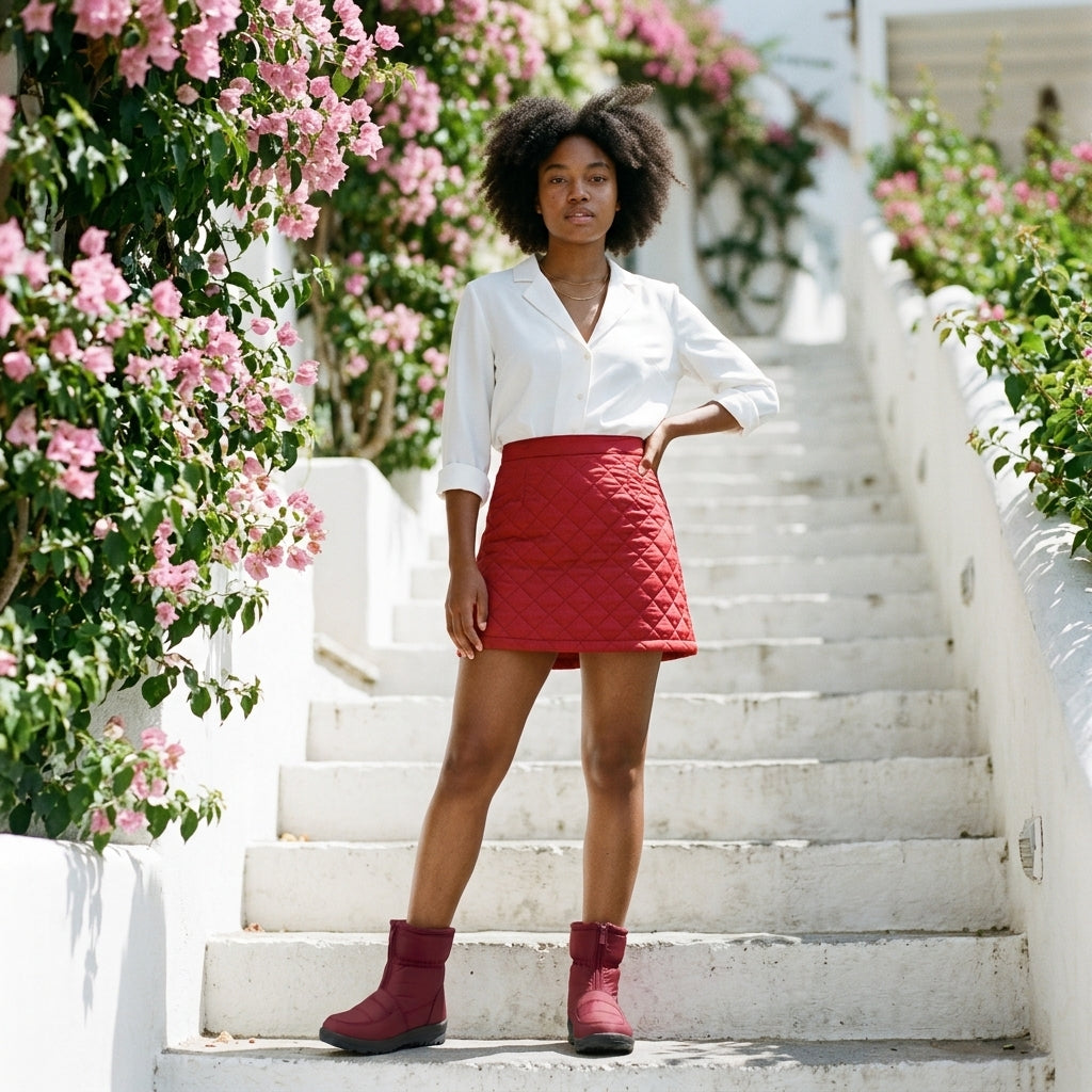 Ainara | Waterproof Quilted Ankle Boots