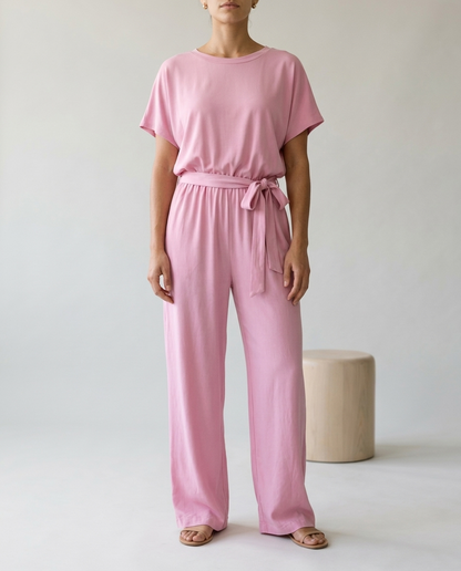 Brina | Relaxed Tie-Waist Jumpsuit