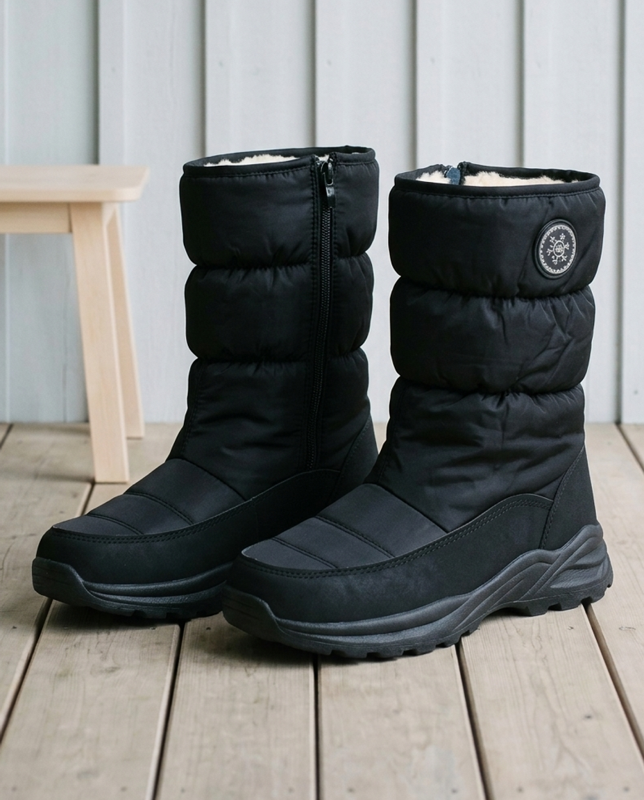 Thise | Quilted Fur-Lined Winter Boots