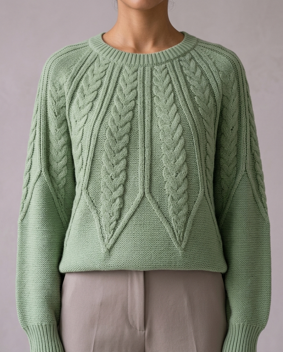 Cova | Cable-Knit Round-Neck Sweater