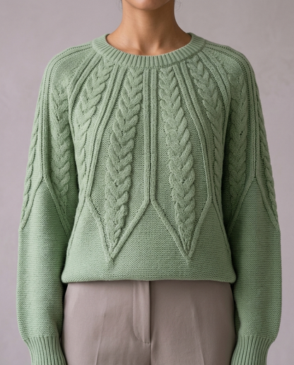 Cova | Cable-Knit Round-Neck Sweater