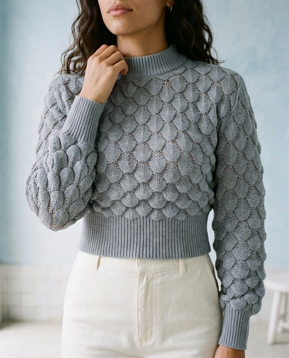 Ursia | Textured Cropped Sweater