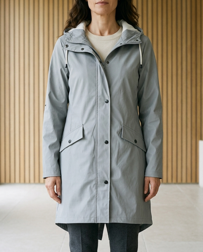 Lilya | Hooded Longline Raincoat