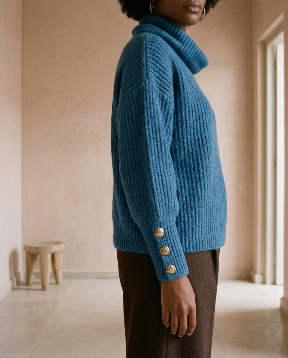 Petora | Draped Cowl Neck Sweater