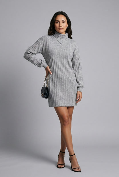 Azria | Ribbed High-Neck Sweater Dress