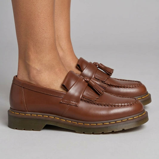 Ava | Leather Tassel Slip-On Loafer