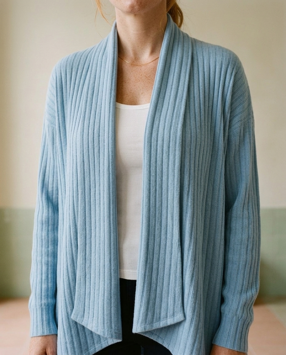 Farya | Open Waterfall Knit Cardigan
