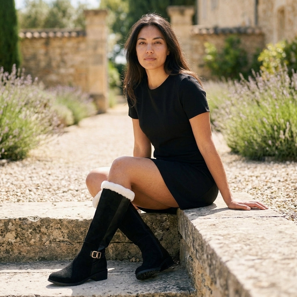 Selis | Fleece-Lined Knee-High Boots