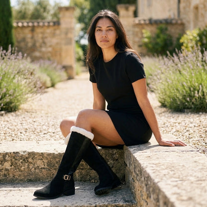 Selis | Fleece-Lined Knee-High Boots