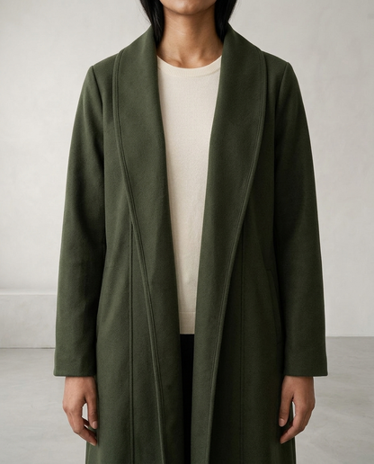 Dellia | Open-Front Longline Coat