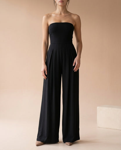 Odine | Strapless Wide-Leg Jumpsuit
