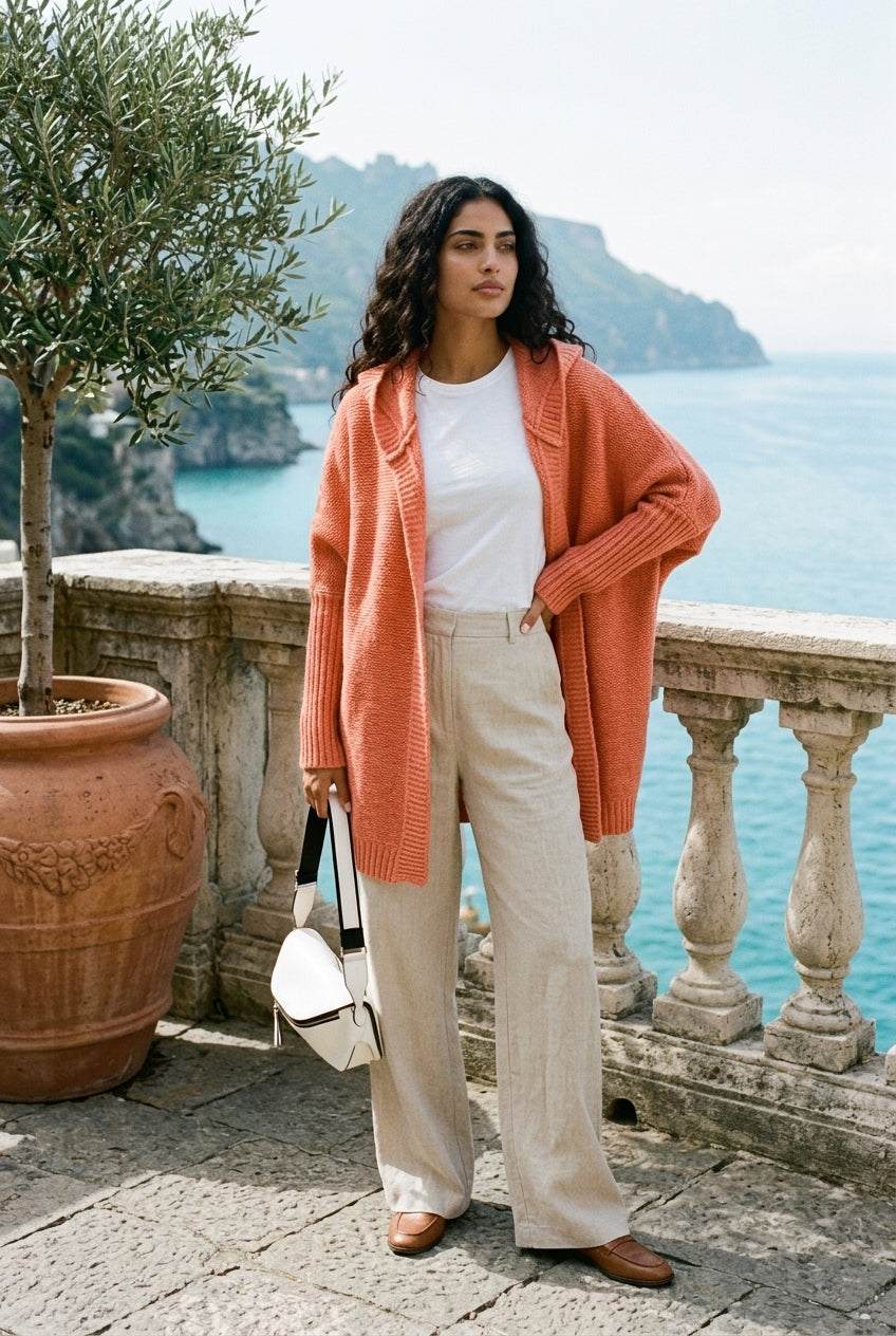 Isea | Hooded Longline Cardigan