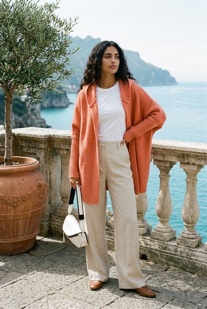 Isea | Hooded Longline Cardigan