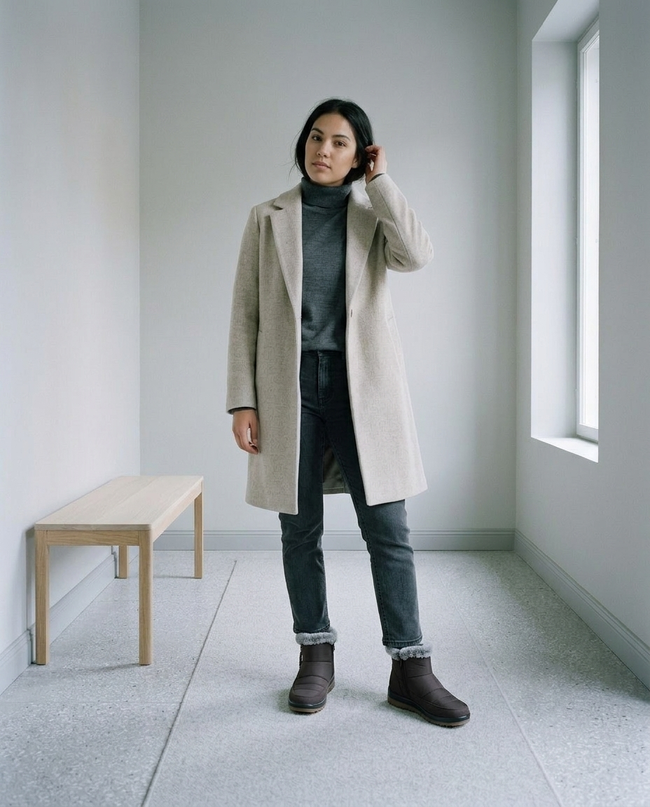 Miniel | Plush Slip-On Snow Boots