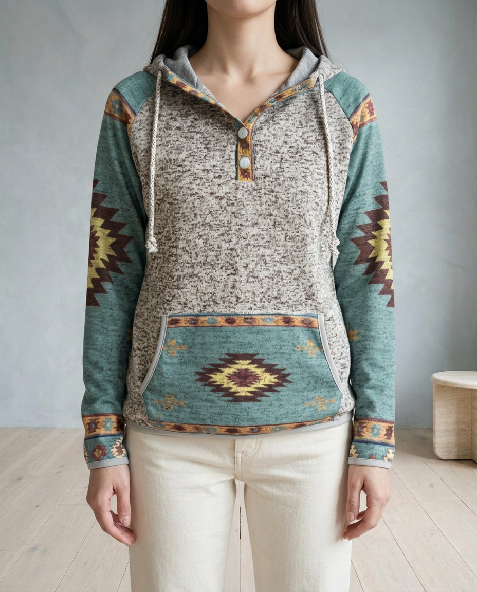 Idina | Western Hooded Sweatshirt