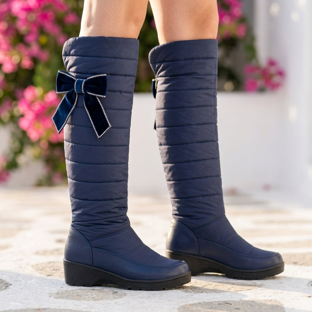 Enora | Quilted Tall Winter Boots