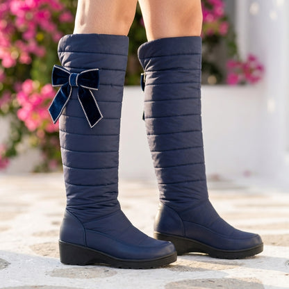 Enora | Quilted Tall Winter Boots