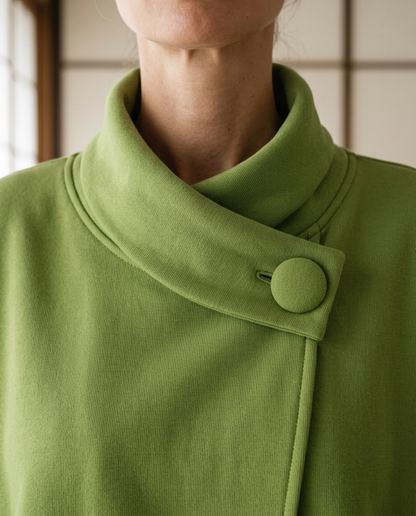Alina | Asymmetric Cowl Neck Sweatshirt