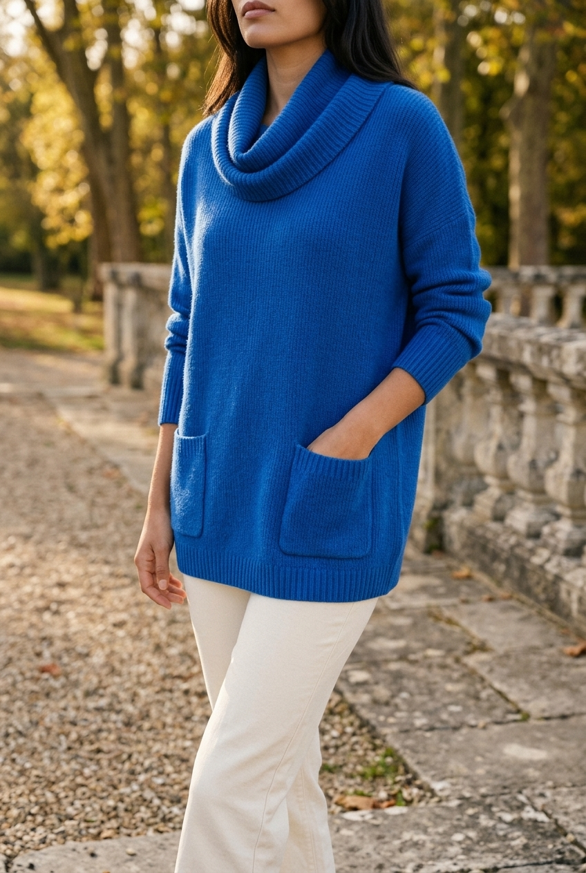 Zitiel | Cowl Neck Tunic Sweater