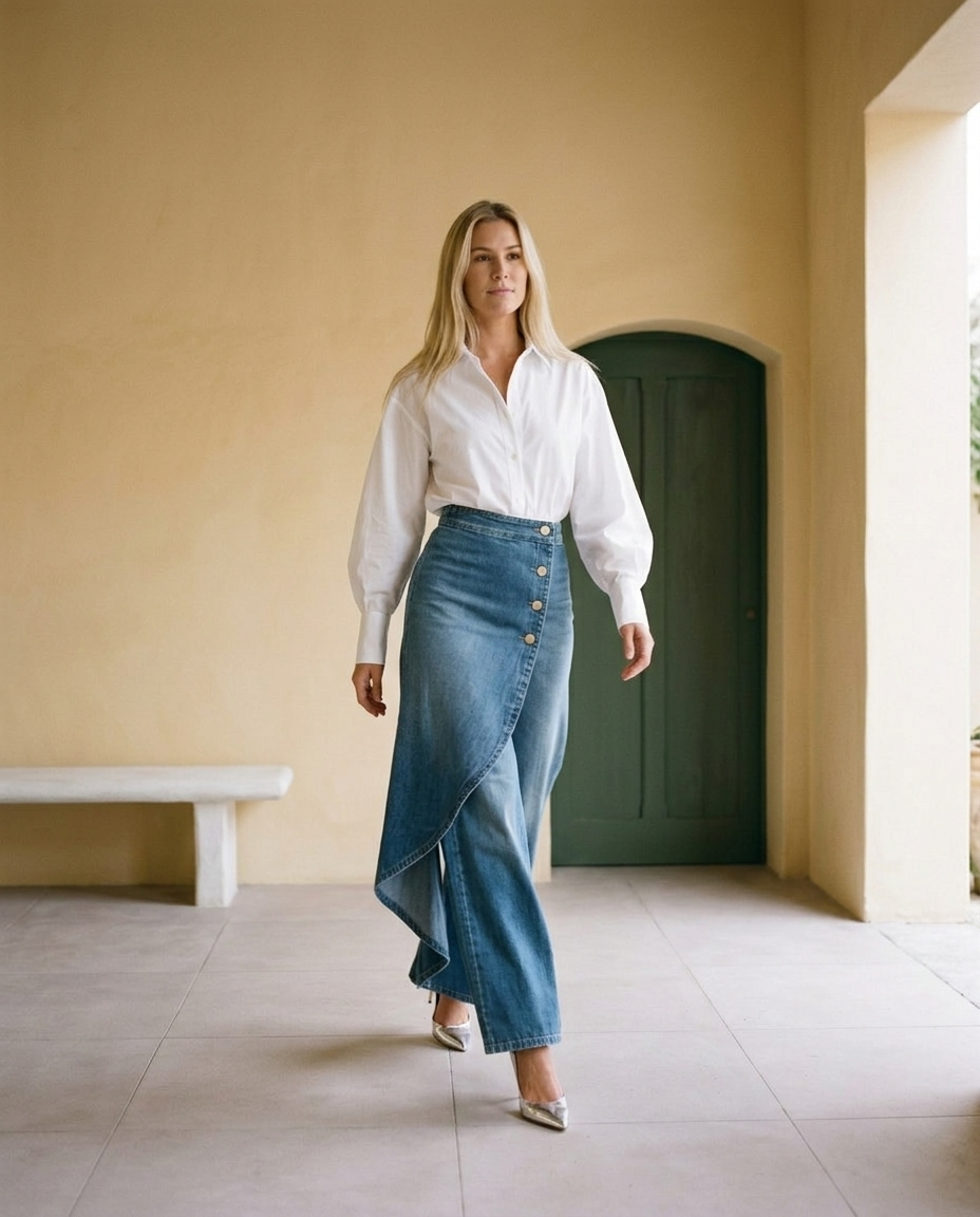 Rebia | High-Waisted Wide-Leg Pants