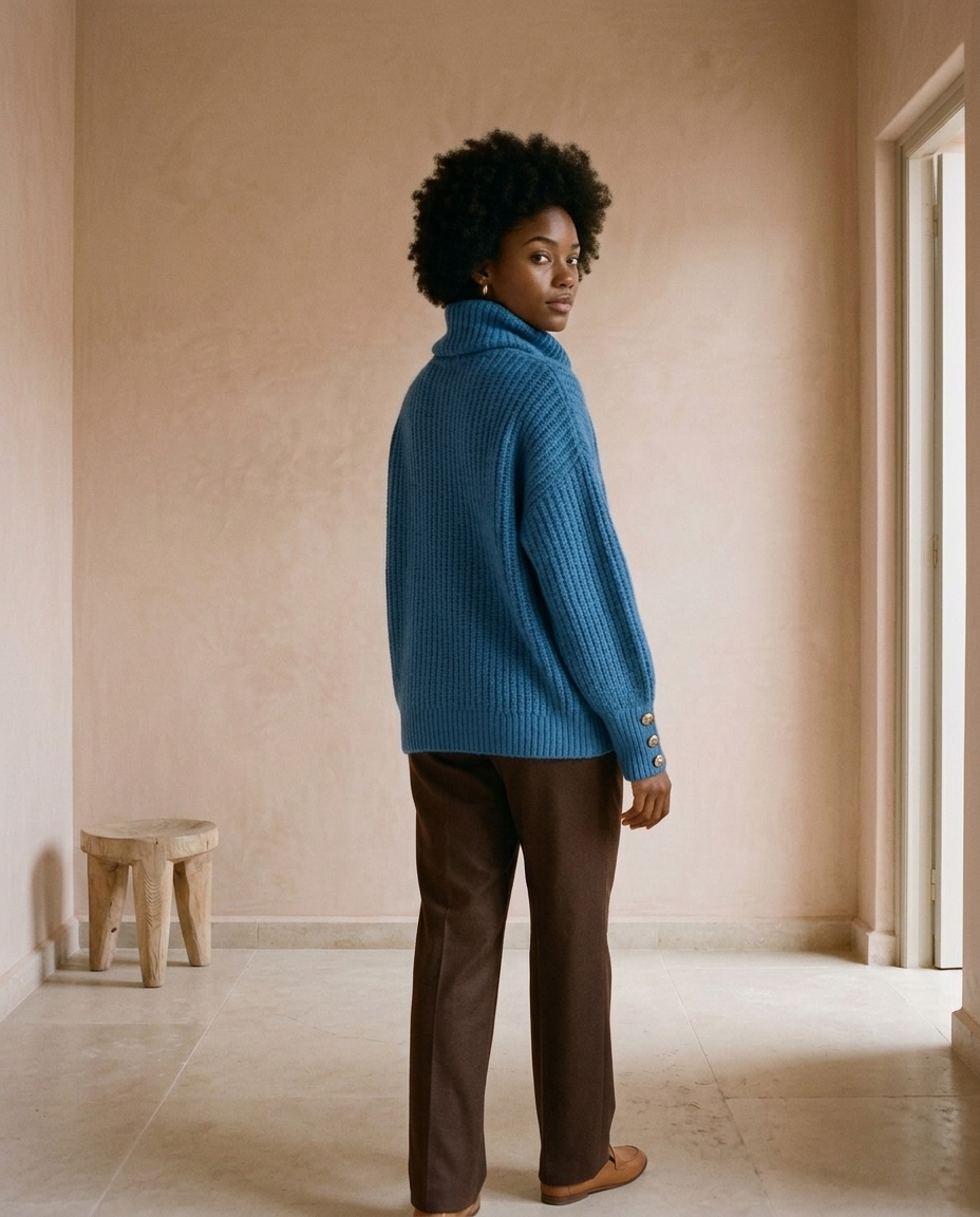 Petora | Draped Cowl Neck Sweater