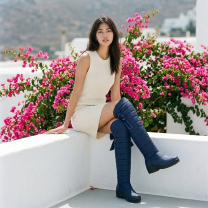 Enora | Quilted Tall Winter Boots