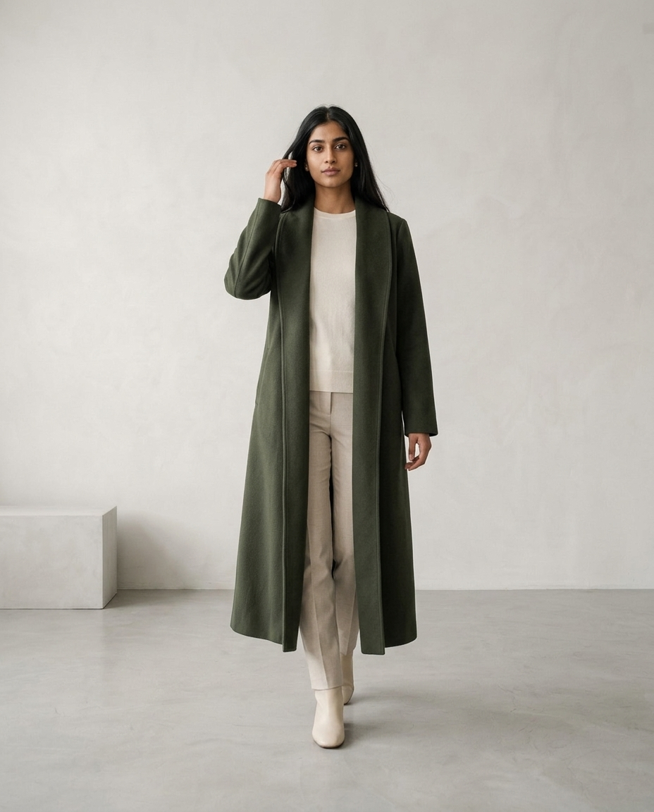 Dellia | Open-Front Longline Coat