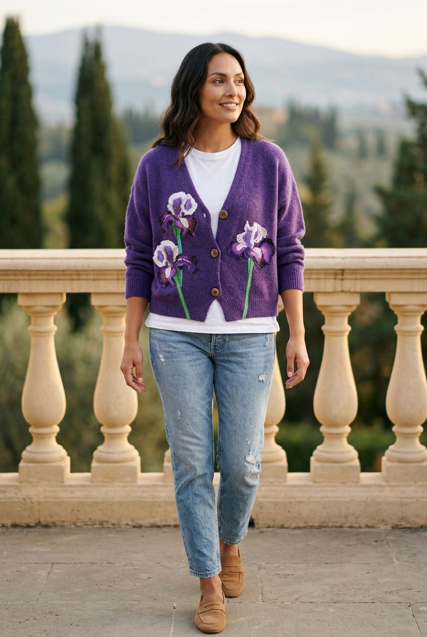 Ovya | Floral Button Cardigan